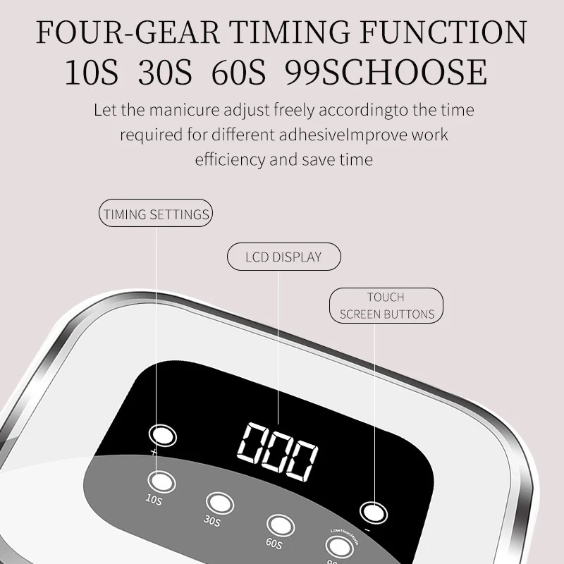 Светодиодная лампа для сушки ногтей динамик с Bluetooth Сушилка маникюра и всех видов