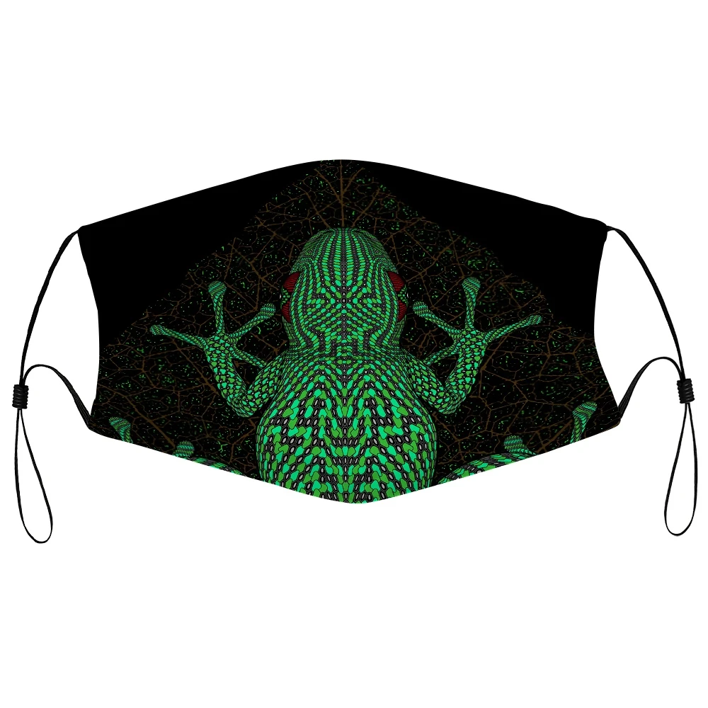 Пылезащитная маска с фильтром уличная привычка Мужская психоделическая для лица