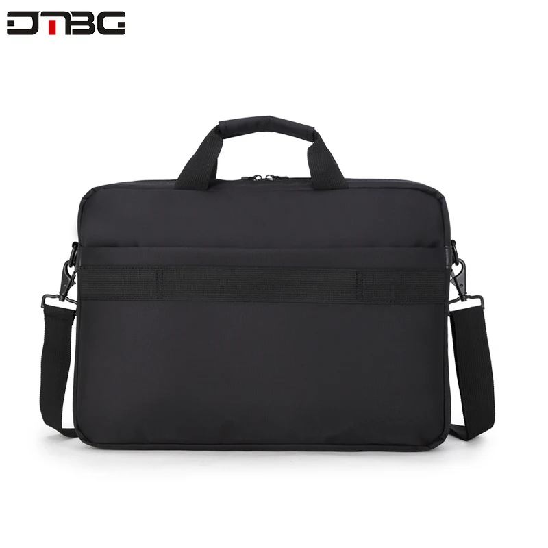 DTBG Классическая деловая сумка для ноутбука одноцветная черная офисная