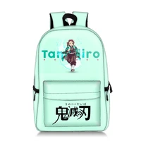 cosplay anime demon slayer student schoolbag large capacity backpack polyester fashion polyester full printing cartoon backpack