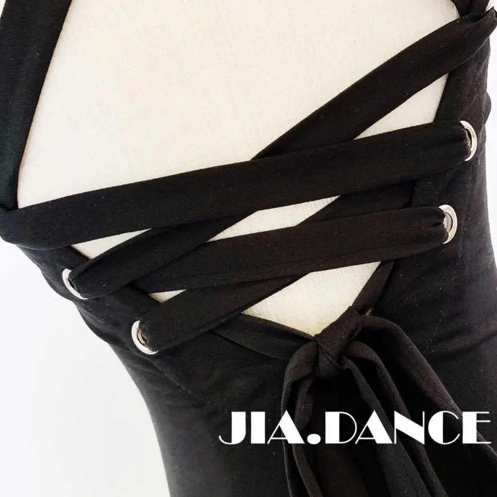 

New Latin Dance Jumpsuit Adults Black Open Back Sleeveless Competition Dresses Samba Dancing Costumes Clothes Stage Wear PY243