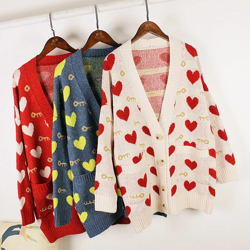 Свитер для женщин осень 2019 Элегантные вязаные кофточки с рисунком в виде