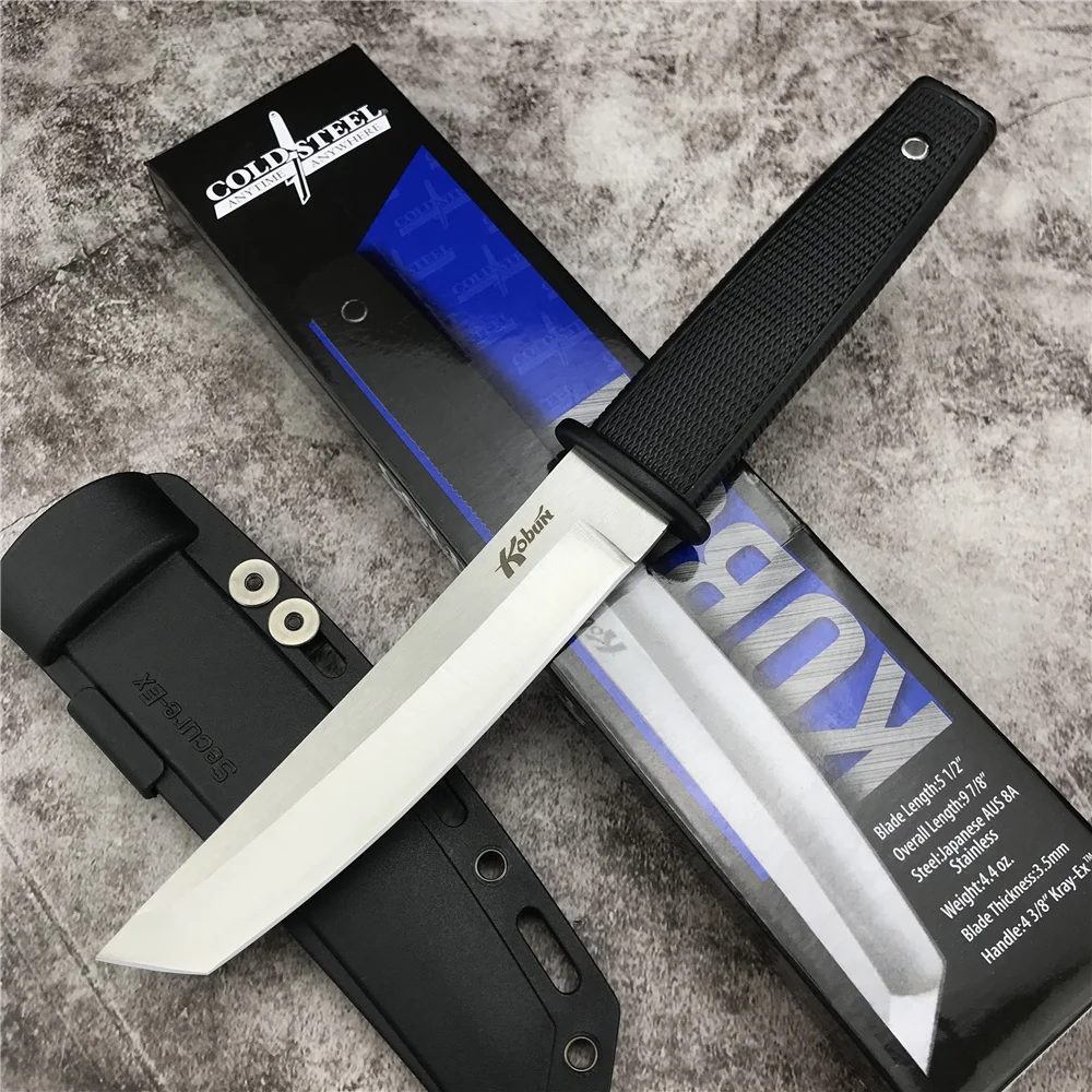 

Cold Steel Kobun Fixed Blade Knife CS 17T Light Weight Tanto Blade Boot Knife Tactical Hunting Survival Knives Collection Gifts