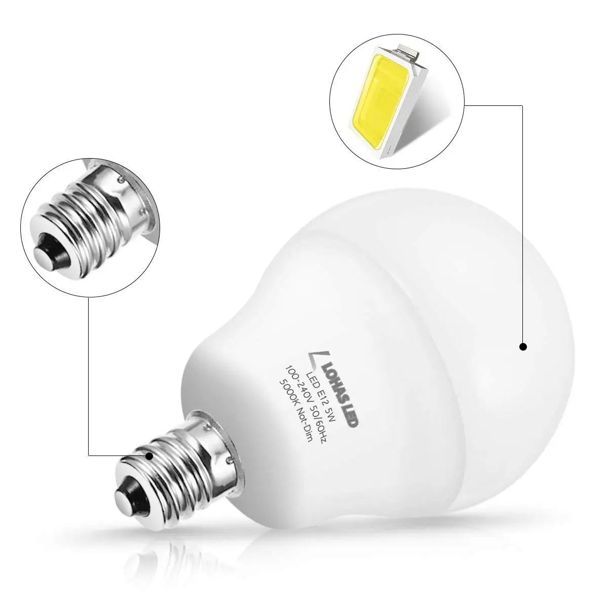 E17 светодиодный светильник A15 канделябр база 60 Вт эквивалент Глобус лампа G14 5