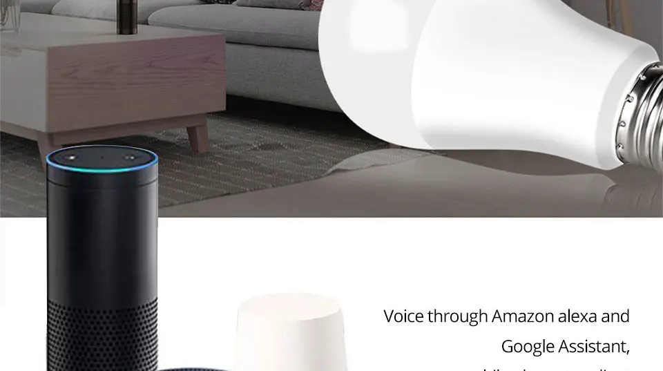 E27 Светодиодный светильник смарт-лампочка WIFI RGB 15 Вт Bluetooth приложение управление умная лампа светильник с регулируемой яркостью кухня под шкаф Домашний Светильник ing