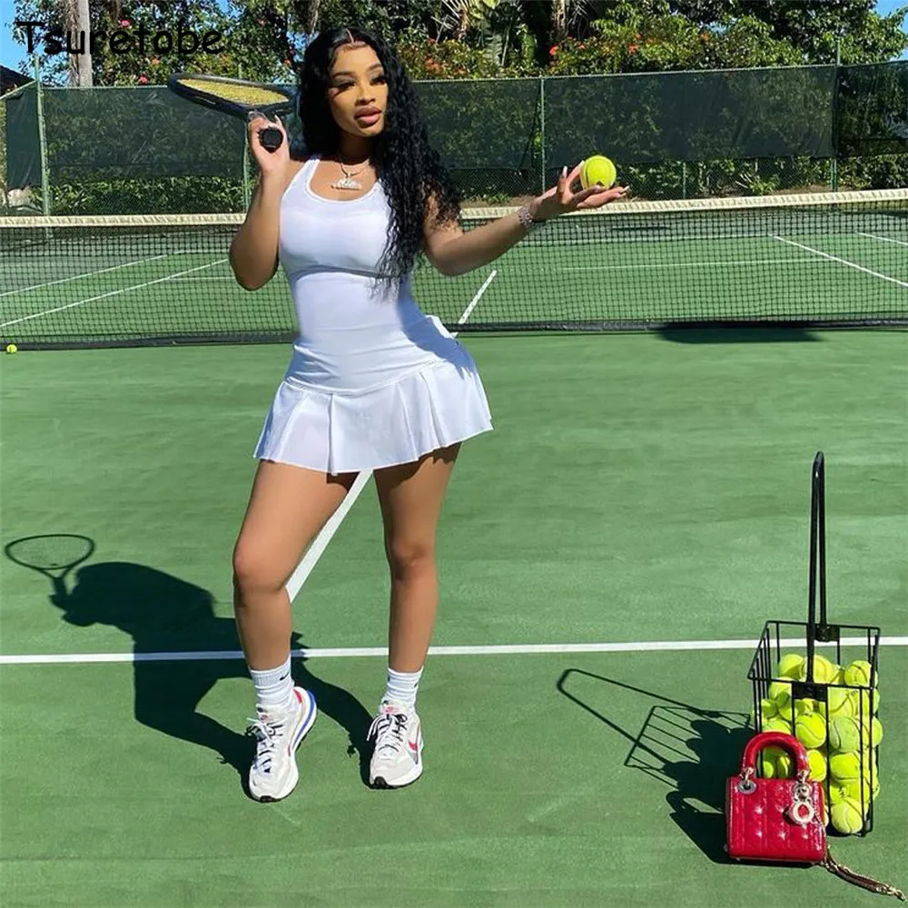 

Повседневное женское платье Tsuretobe без рукавов с молнией сзади, уличная одежда, однотонное мини-платье для женщин 2021, летняя одежда