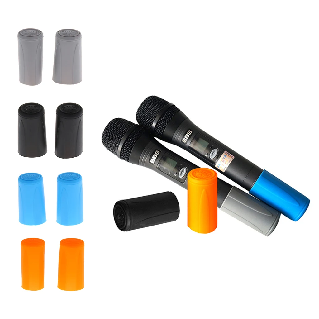 

2pcs Microphone Battery Cap Tail End Cover Slip Holder for Mic Accessory