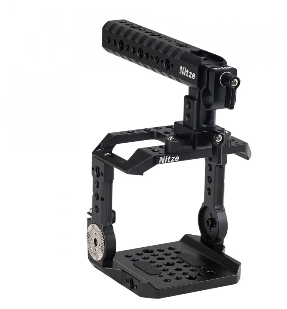 Клетка NITZE для камеры Z CAM E2 S6/F6/F8 со встроенными рельсами NATO и розеткой ARRI TP FS с
