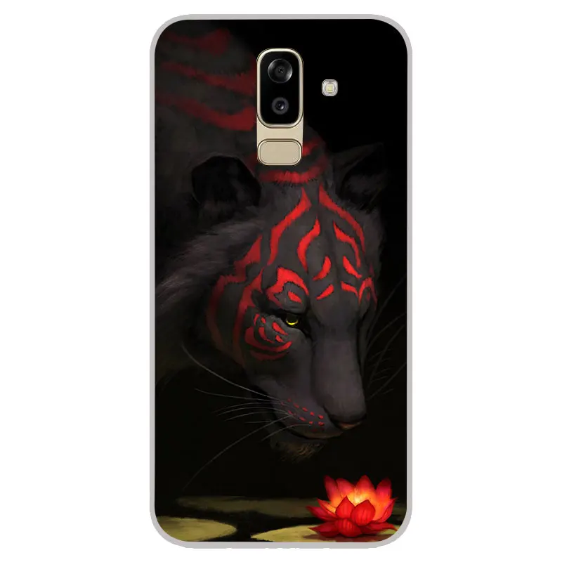 Тигр рисунок матовый Силиконовый чехол для Samsung Galaxy J3 J5 J7 A3 A5 A7 2016 2017 ТПУ задняя