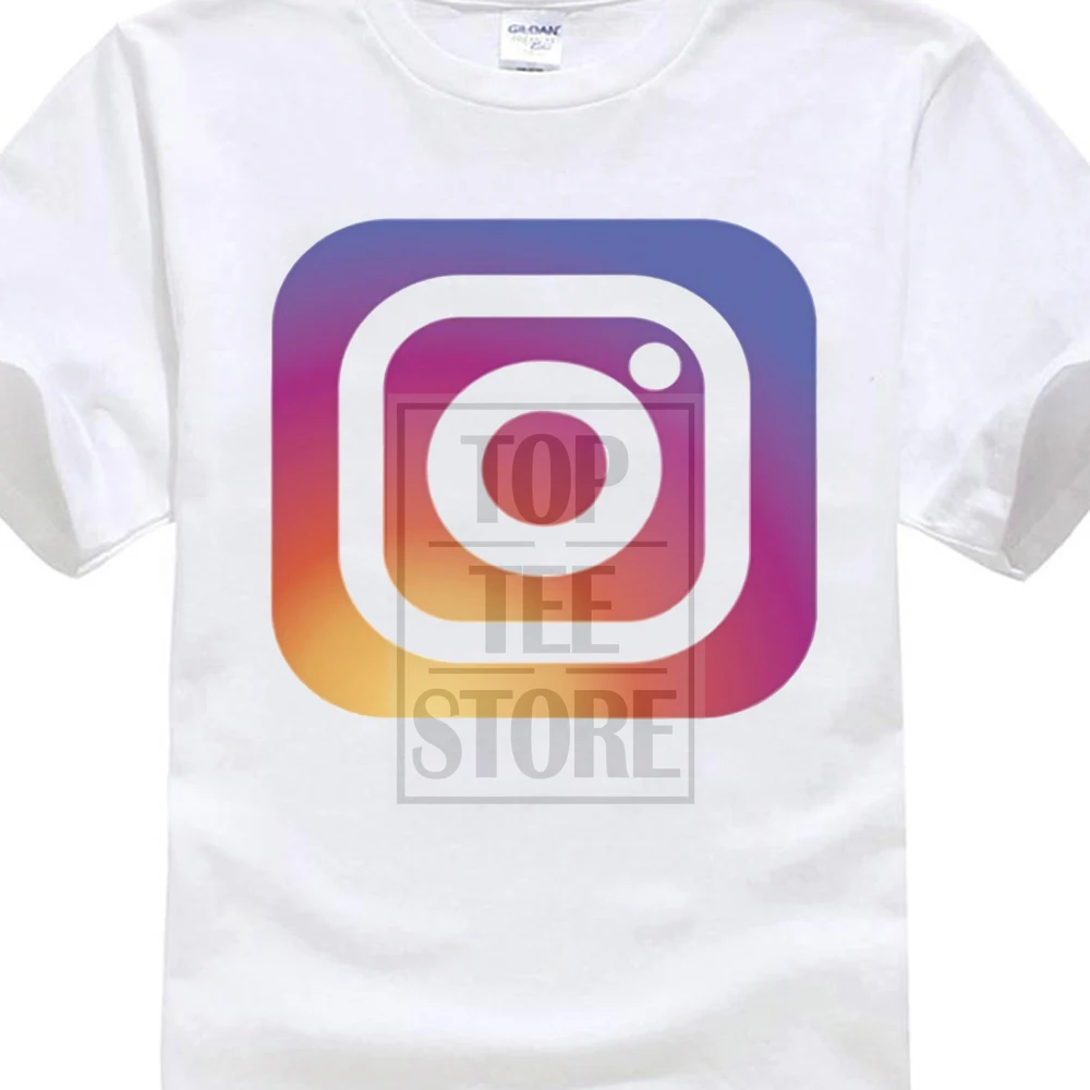 

New 2020 Fashion Sleeves Boy Cotton T Shirt Instagram Tee New Logo App Halloween Group Family Couples Costume T Shirt Retro