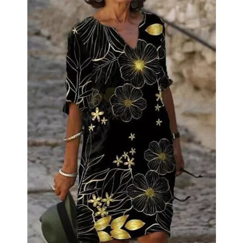 

Women 2021 Loose Spring Vintage Ruffles Befree Dress Large Big Printed Sexy Summer Boho Casual Party Elegant Dresses Plus Sizes