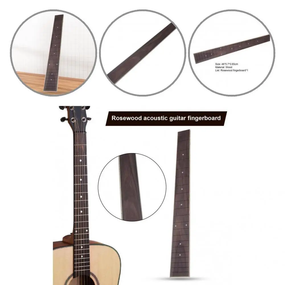 

Smooth DIY Fretboard Wood Solid Electric Guitar Neck Instrument Accessories