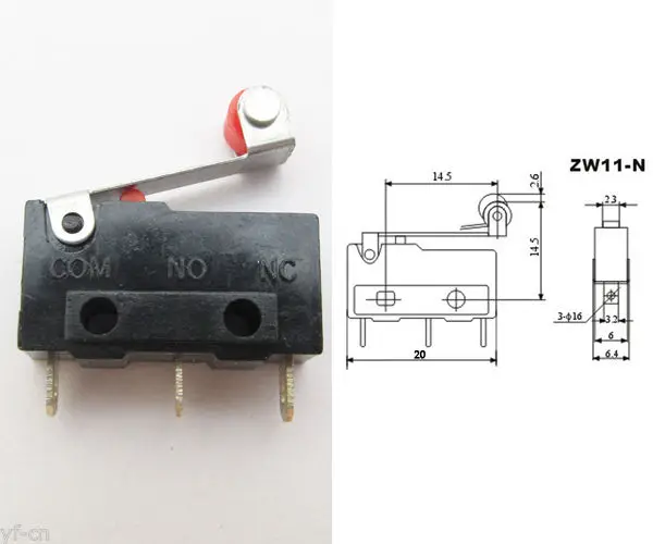 1 шт. мини микро переключатель ролик рычажный концевой выключатель нормально