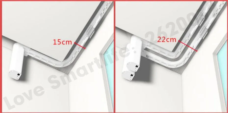 3,01-3,5 м Xiaomi супер тихий электрический занавес трек для Mijia Aqara B1 мотор, автоматическая занавеска рельс, установка потолка, двойной открытый