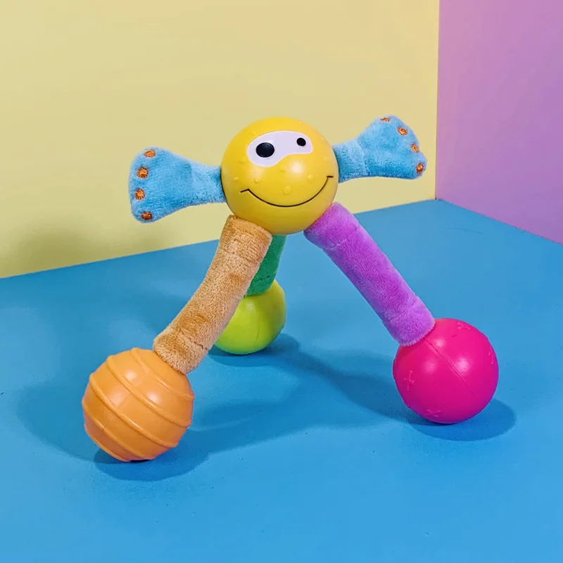 Новинка разноцветные шарики ручные колокольчики развлекательные развивающие