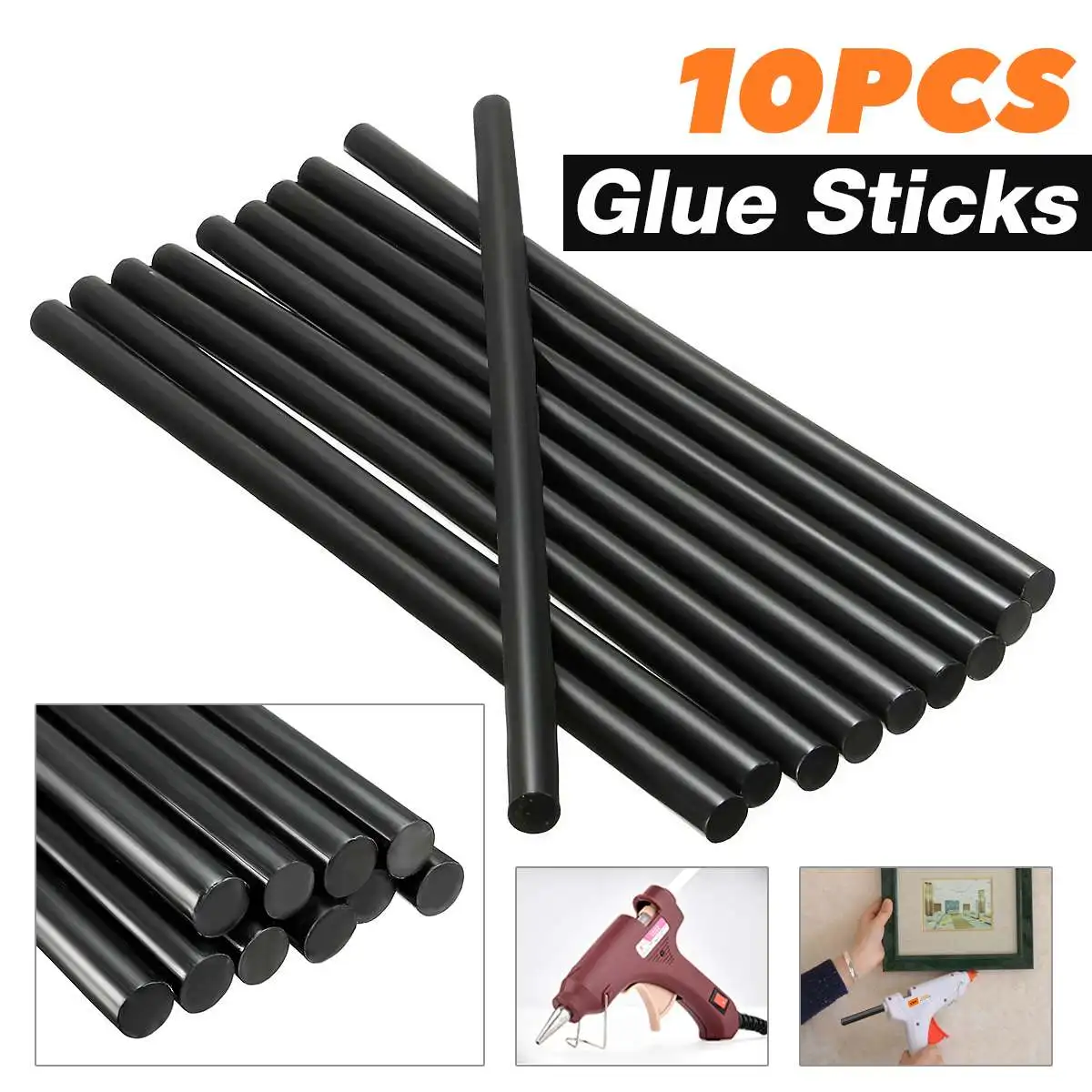 10 шт. 11 мм черные клеевые палочки для электрического клея инструменты рукоделия