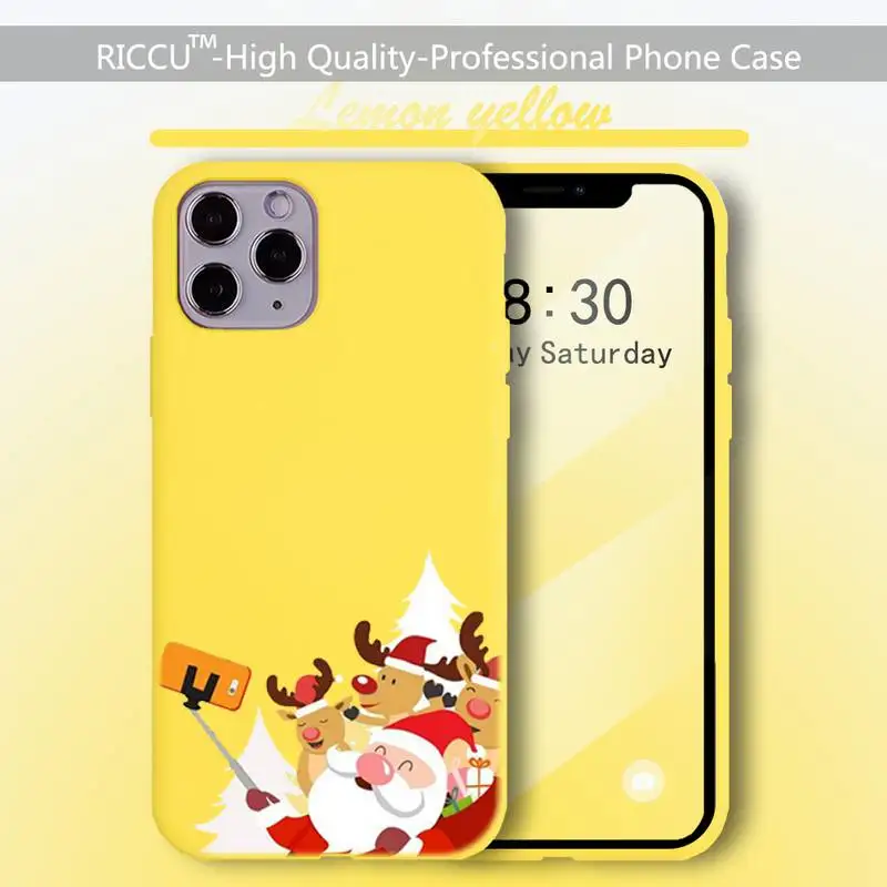 Рождественский чехол для телефона с оленем iPhone 8 7 6 6S Plus X 5S SE 2020 XR 11 12 Pro mini pro XS MAX