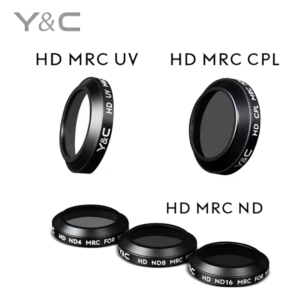 1 шт. фильтры для объектива YC UV/CPL/ND4/ND8/ND16 фильтр камеры DJI MAVIC Pro Drone|lens filter|camera lens