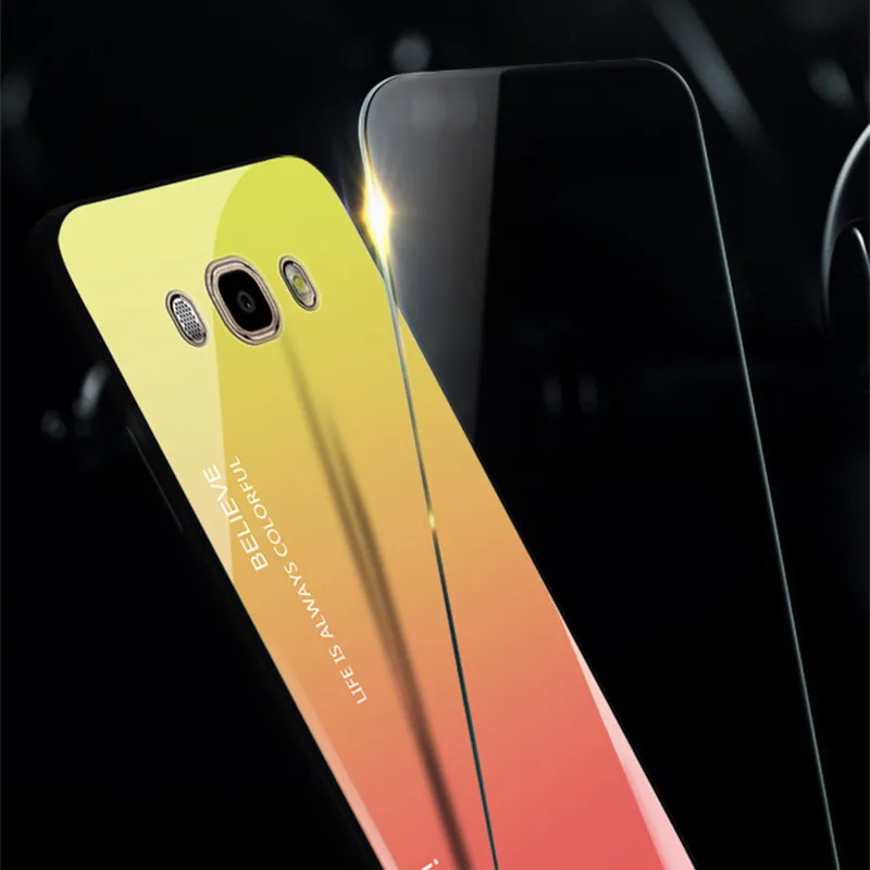 Чехлы из закаленного стекла для Funda Samsung Galaxy J5 2016 чехол J510 J510F мягкий силиконовый
