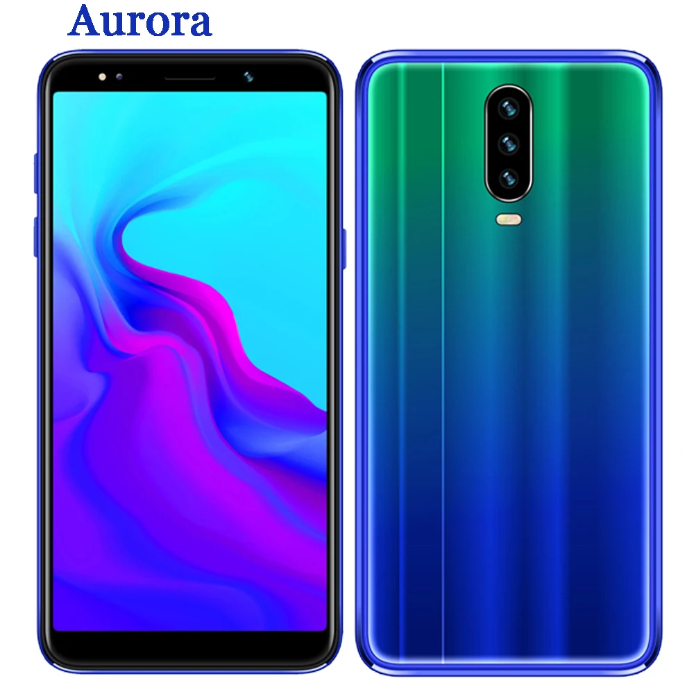 5.5aurora-flash sale Смартфон A30, 4 грамма, 64 Гб ПЗУ, четырехъядерный, 13 МП, большой экран, 18:9, дешево, мобильный телефон с функцией распознавания лица, разблокированный WCDMA, Android, мобильные телефоны - Цвет: 5.5aurora-flash sale