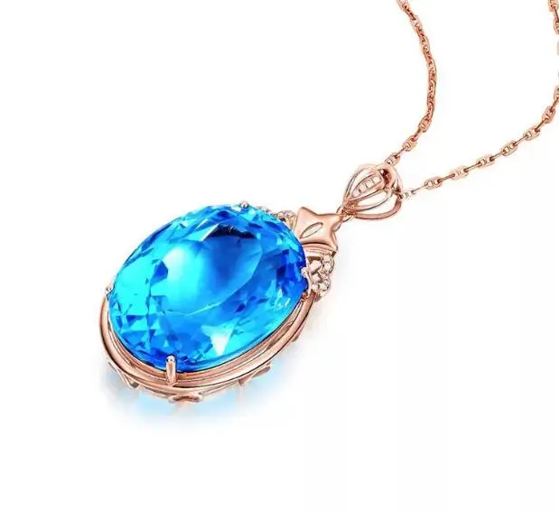 Женское Ожерелье с кулоном в форме яйца из розового золота 18 карат | Украшения и