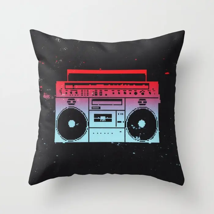 

Video Game Home Decorative Cushion Cover Retro Polyester Pillowcase Sofa Couch Bed Seat Throw Pillow Cover Game Fan Gift 45X45CM