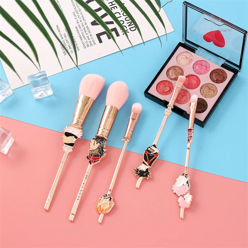 Бесплатная доставка 5 шт./компл. японские кисти для макияжа из аниме джутсу женщин