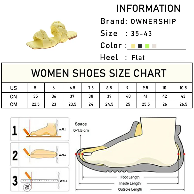 

2021 Women Weave Knot Slippers Summer Women's Square Toe Casual Flat Female Sewing Leisure Beach Shoes Ladies Comfortale Slides