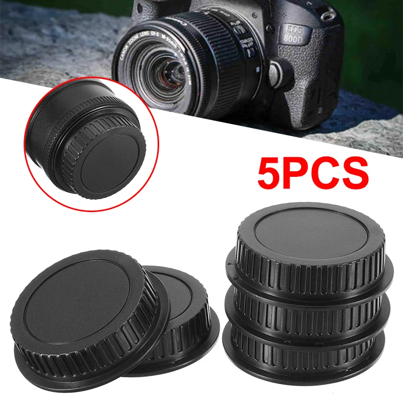 MAYITR 5 шт. новый задняя крышка для объектива Кепки качественное от пыли USM Canon EF ES-S EOS