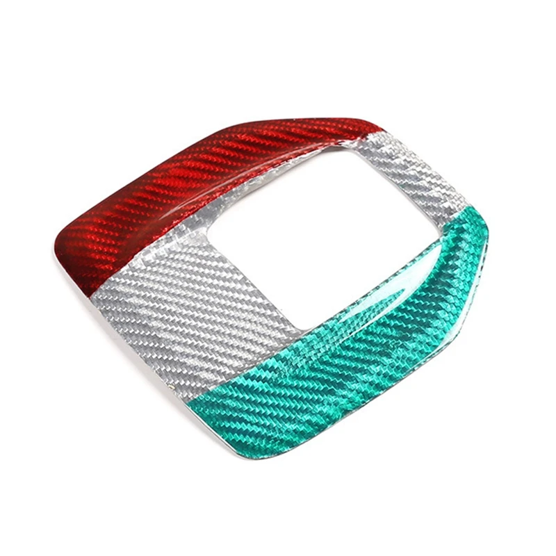 

Real Tricolor Carbon Fiber for Alfa Romeo Giulia 2017-2019 Car Center Console Gear Shift Panel Cover Trim