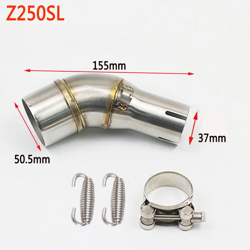 Мотоцикл выхлопной глушитель трубы средней разъем адаптера подходит для kawasaki Ninja