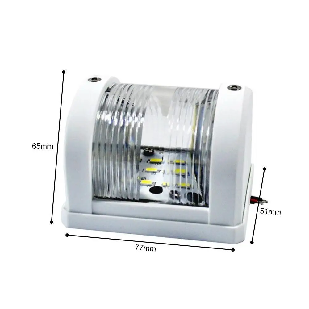 

Marine Night Navigation Signal Light 12V 42.5LM White Light Boat Stern Fishing Yacht Accessories LED Navigation R6I5