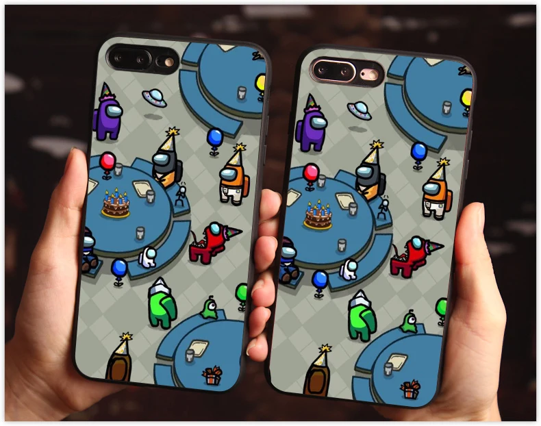 

Among Us Pattern black TPU Case For Xiaomi Mi 10 CC9 Mi 10lite Mi9T 8 Lite On Redmi Note 8T K30 K20 Pro 8A Mi note 10lite Cover