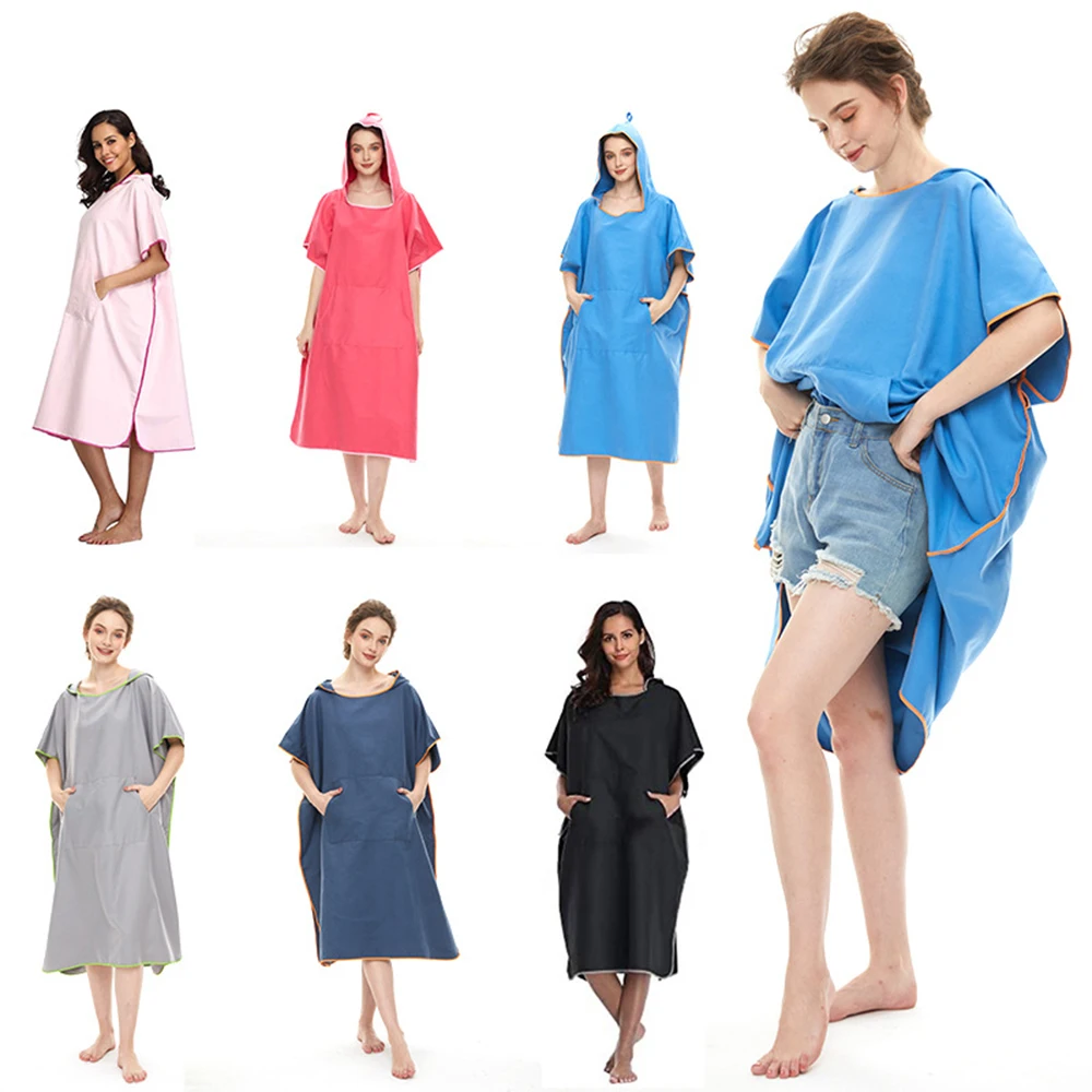 Быстросохнущий абсорбирующий Халат с капюшоном из сверхтонкого волокна