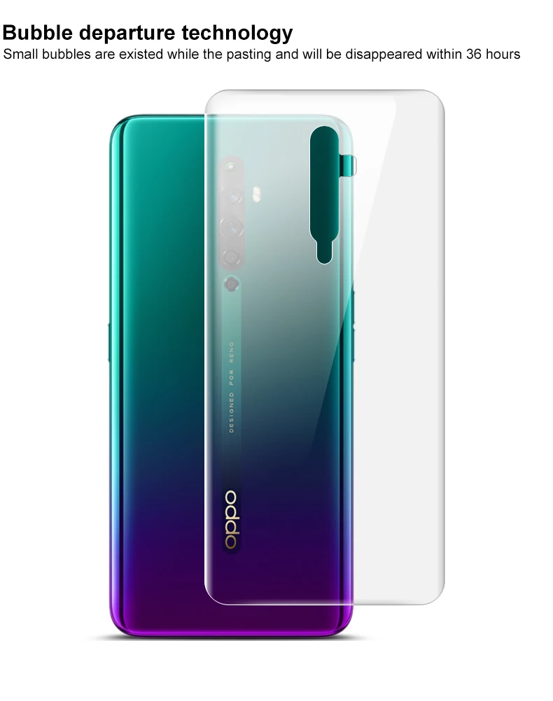 Imak Hydrogel III для OPPO Reno2 Z, 2 шт., защита для заднего экрана, передняя, задняя, полное покрытие, мягкая защитная пленка, не стекло