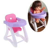fun play furniture toy baby high chair dining chair for 8 12inch reborn doll mellchan dolls accessories creative toy
