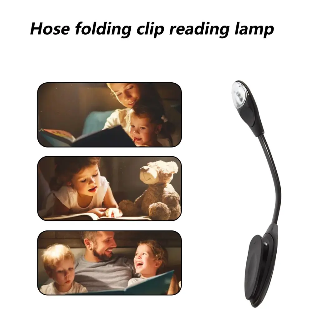 Складная Настольная лампа для чтения гибкий светящийся мини-светильник ноутбука