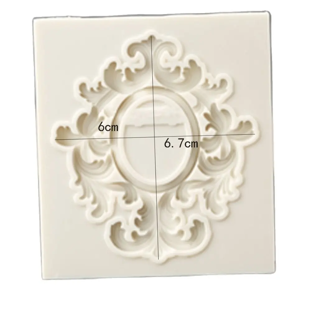 

New Relief Photo Frame Fondant Silicone Mold for DIY Pastry Cupcake Dessert Lace Cake Decoration Kitchen Accessories Baking