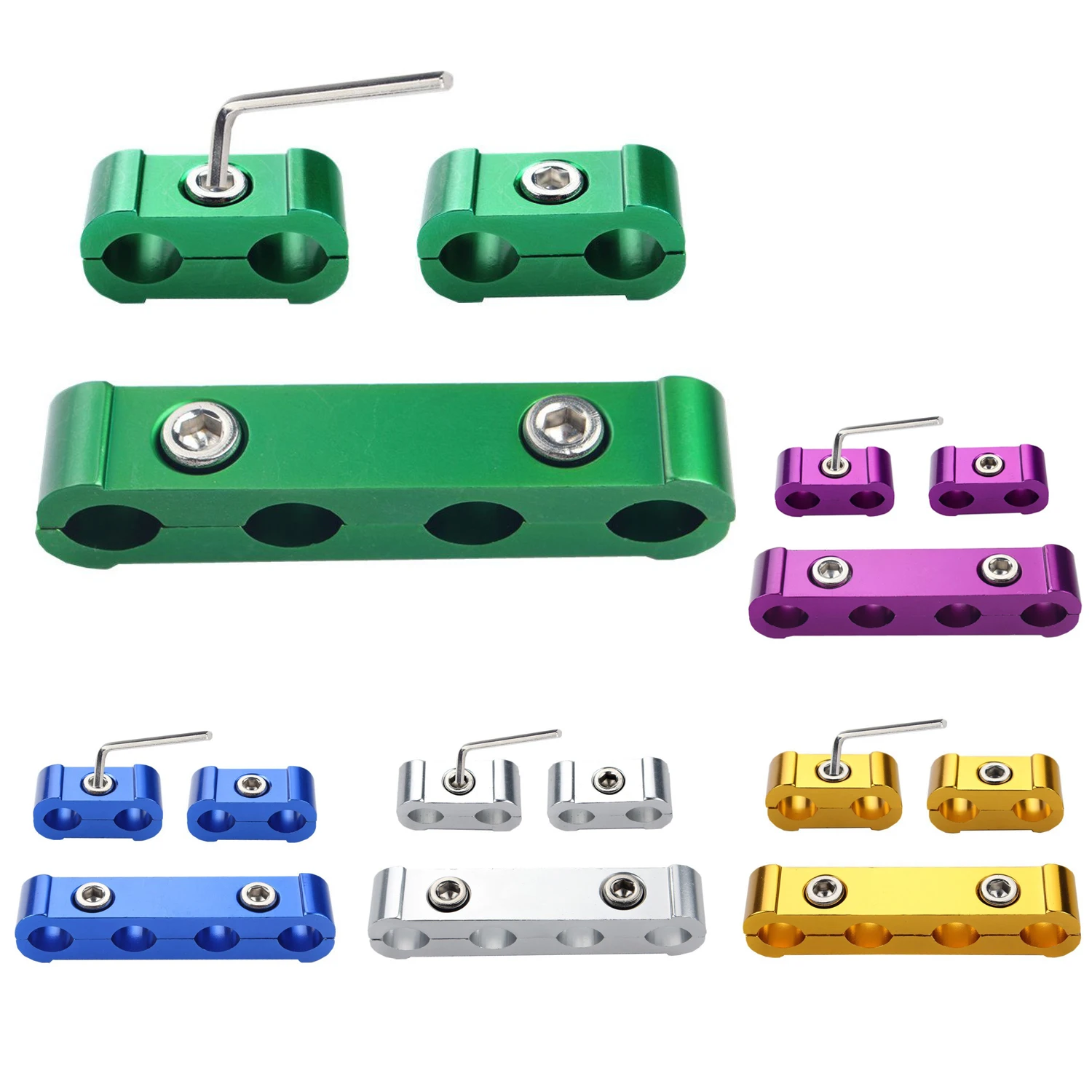 3 шт. двигателя свечи зажигания провода Сепаратор разделительный Зажим Комплект