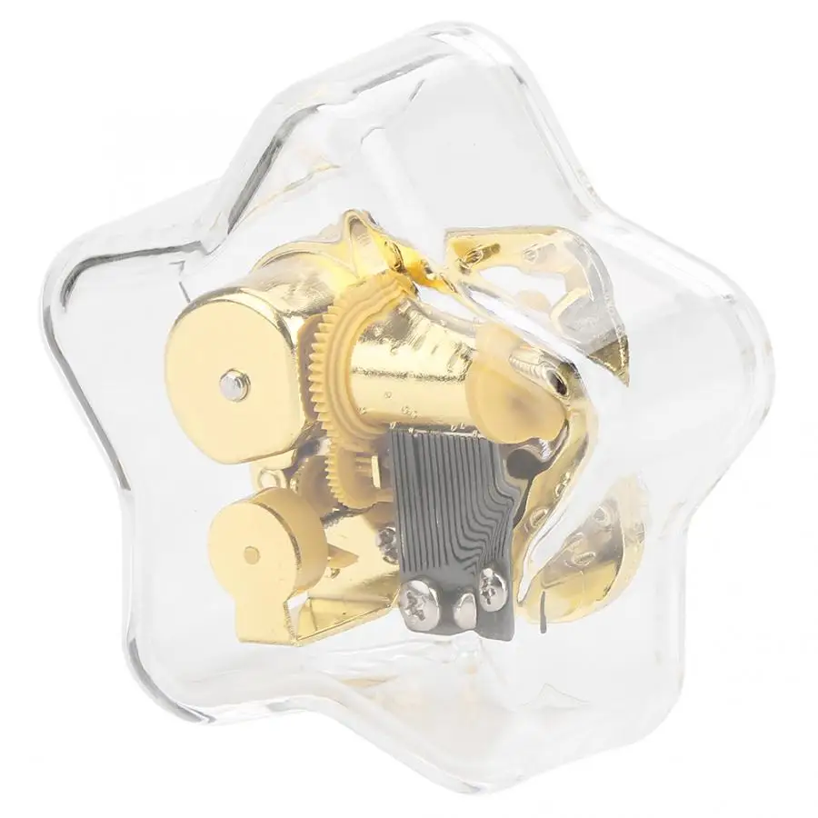 Горячая Распродажа новая акриловая пентаграмма прозрачная заводная Музыкальная