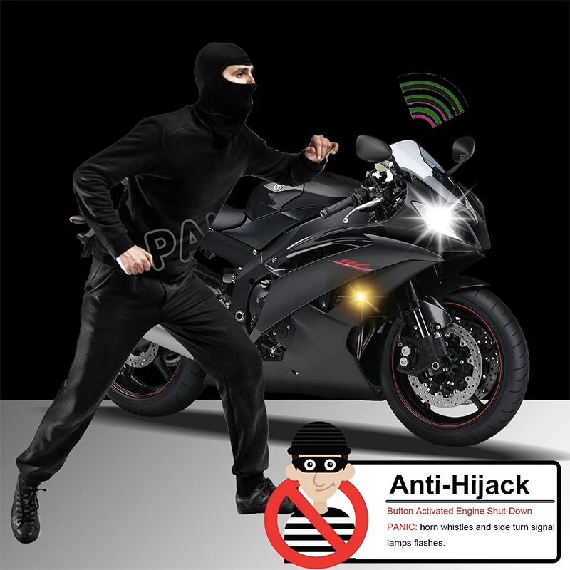 Универсальная система сигнализации для мотоциклов скутеров противоугонная