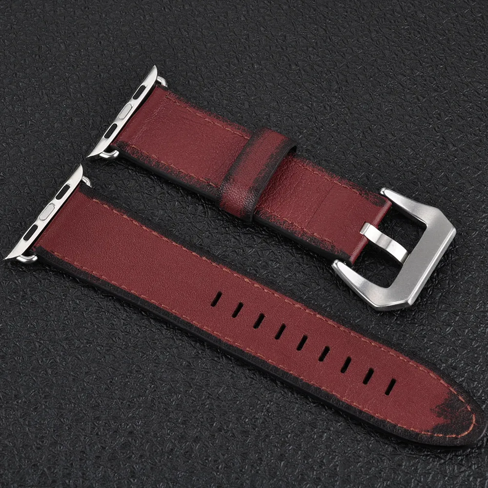 

For iWatch Leather Sport Strap Hight Quality Replacement Watch Wrist Band For iWatch Series 6 5 4 3 2 1 38/40mm 42/44mm Strap