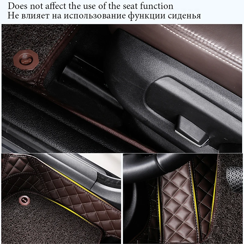 custom Double layer car floor mats for Fiat Freemont 500X Bravo Ottimo Viaggio All Models auto accessories | Автомобили и