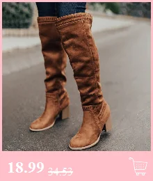 WENJYUJH Women Winter Thin Heel Long Female Over the Knee Flat Stretch Sexy Fashion Shoes New Fashion Wild Trend Tie Boots