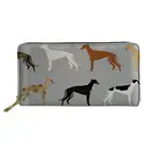 Кошельки и кошелек для женщин, модные держатели для телефона и наличных, Дамский Длинный кошелек из искусственной кожи с принтом yhound, милый женский кошелек с кармашком для монет