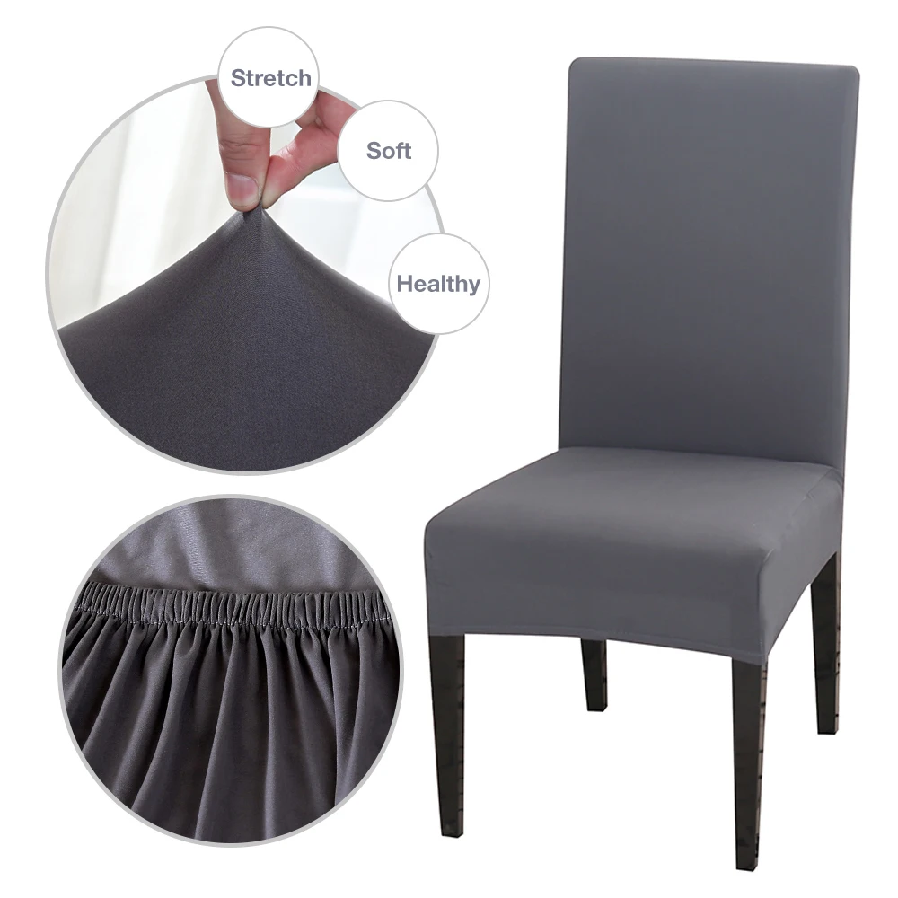 1/2/4/6 шт. эластичные чехлы на кресла для обеденного стула съемные Нескользящие