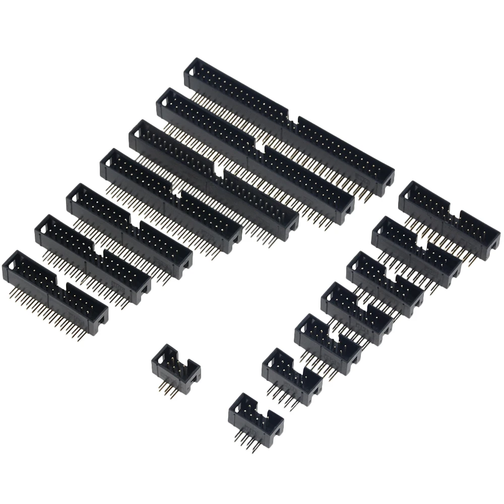 5 шт. 3A DC3 6P-64P 8P 10P 14P 20P 24P 30P 40P 50P 2 54 мм Простая изогнутая игольчатая головка с двумя