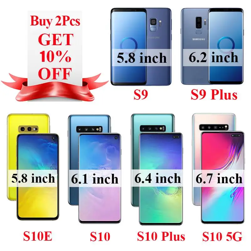 Защитное стекло для samsung galaxy s10 Защитная пленка экрана s9 s 10 plus закаленное s10e 10e e lite