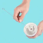 1 шт. тонкой пипеткой трубка для цистерны бутылки щетки всасывающая трубка Стекло трубка спираль мягкие волосы чистящие щетки для соломы инструменты