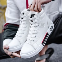 2021 new arrivals autumn winter boots leather sneakers men high top trainers lace up vulcanized shoes man ankle boots